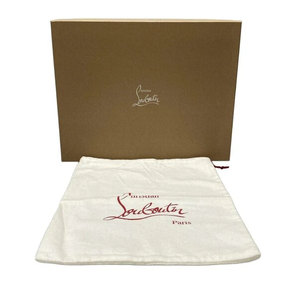 Auth CHRISTIAN LOUBOUTIN Peter Pouch Black Leather Clutch Bag - Picture 6 of 16